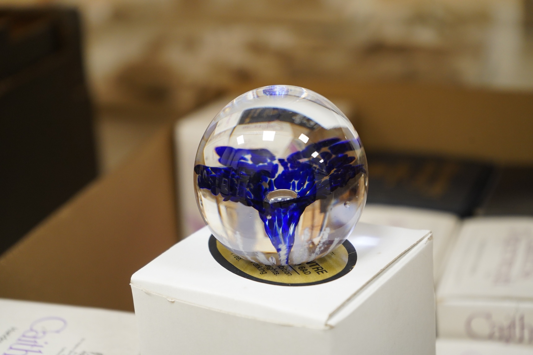 A collection of Caithness glass paperweights